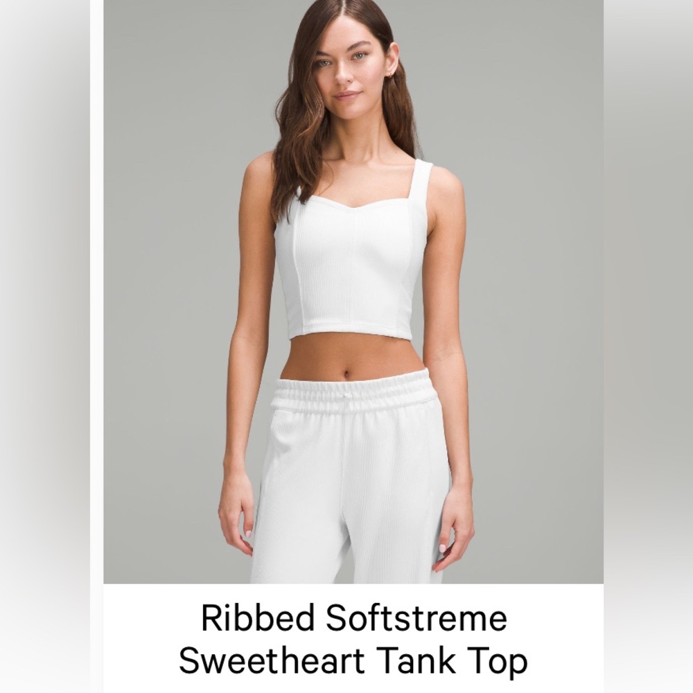 lululemon athletica Ribbed Softstreme Sweetheart Tank Top